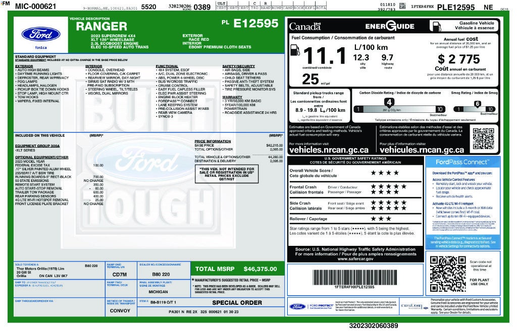 2023 Ford Ranger XLT