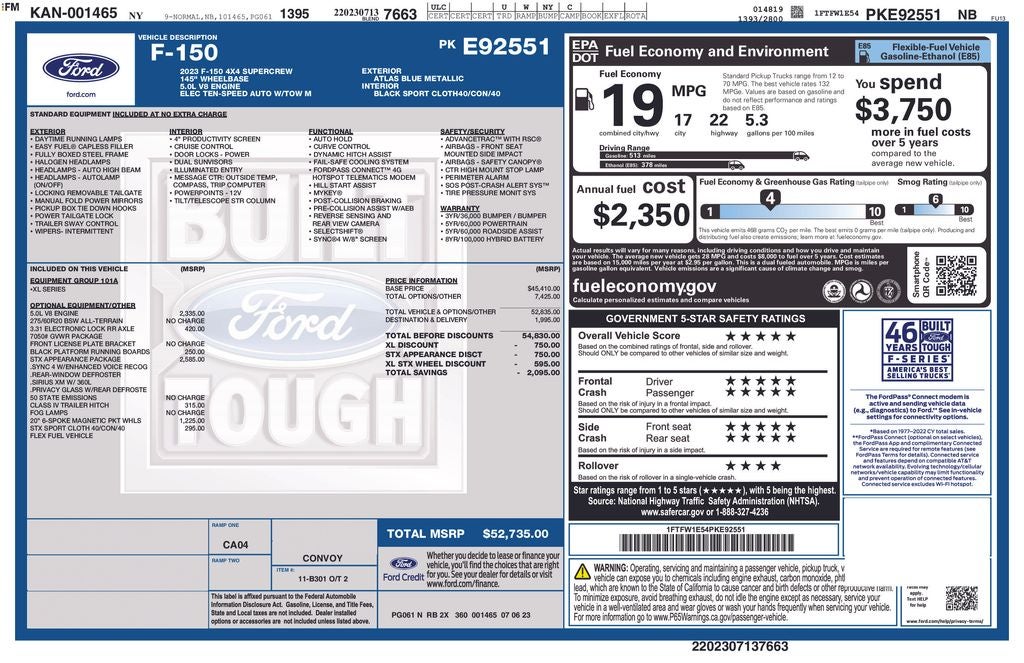 2023 Ford F-150 XL STX