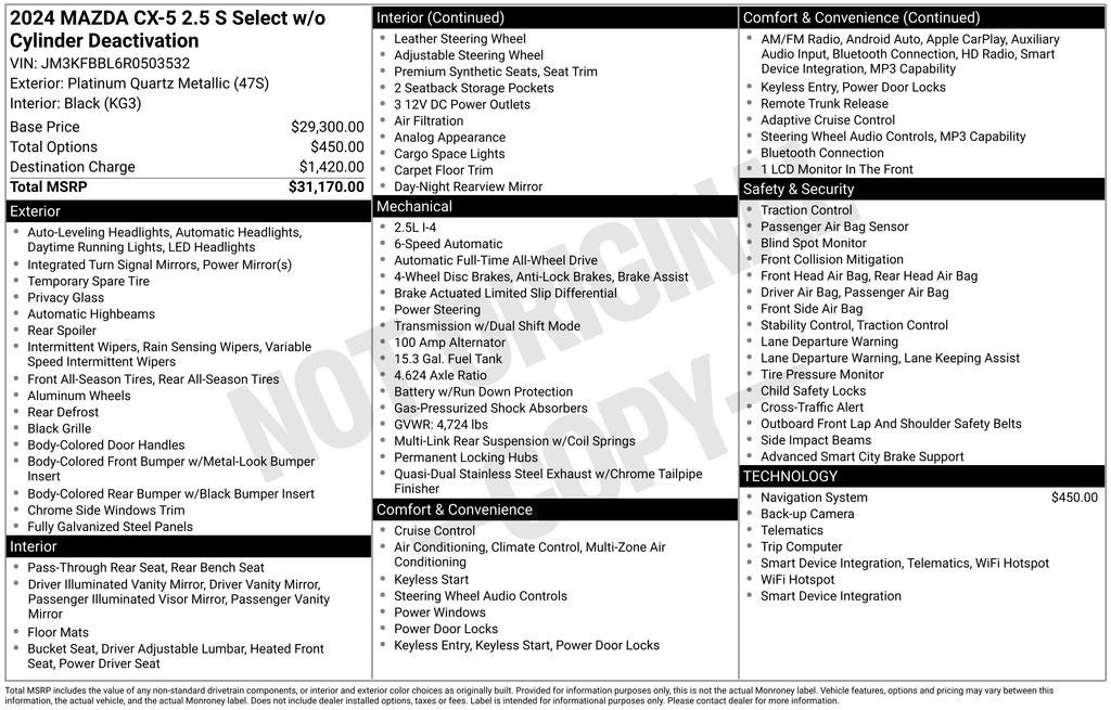 2024 Mazda Mazda CX-5 2.5 S Select Package