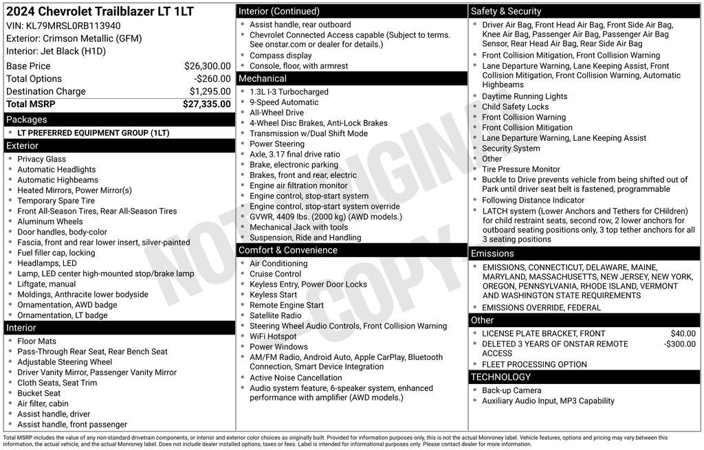 2024 Chevrolet TrailBlazer LT