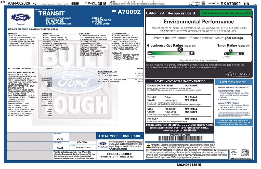 2024 Ford Transit-250 Base T250