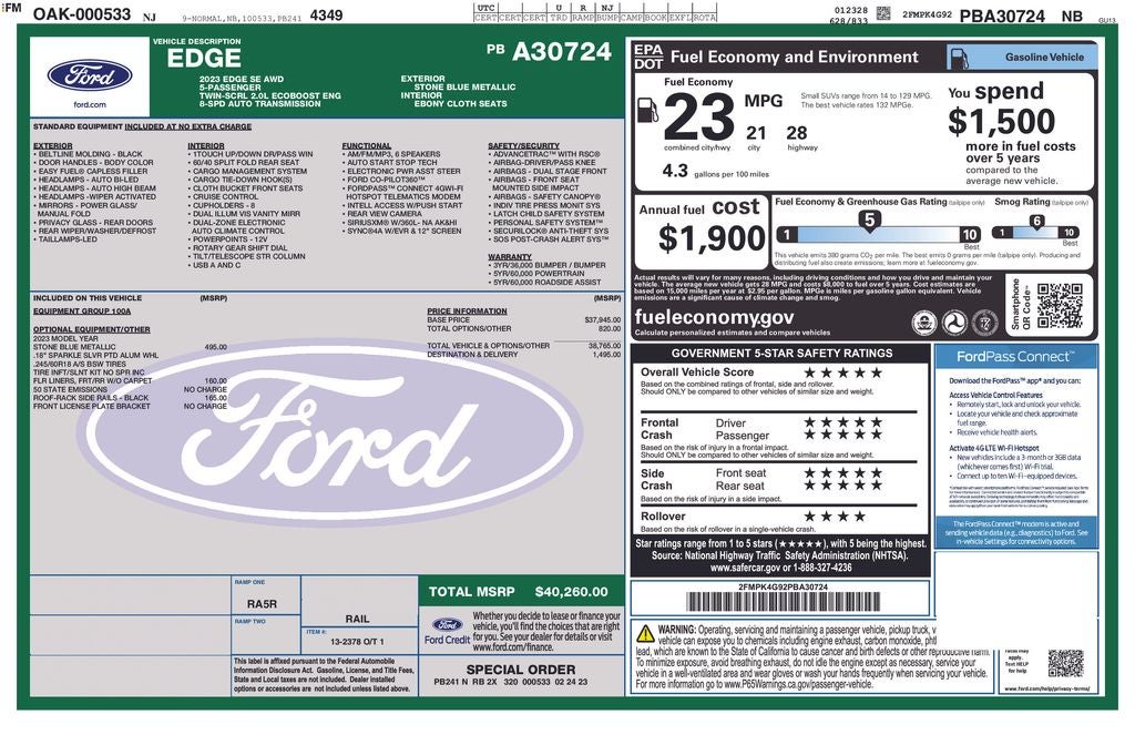 2023 Ford Edge SE