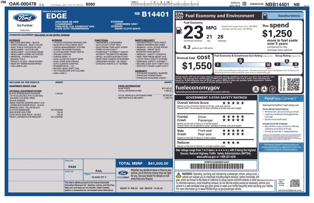 2022 Ford Edge SE